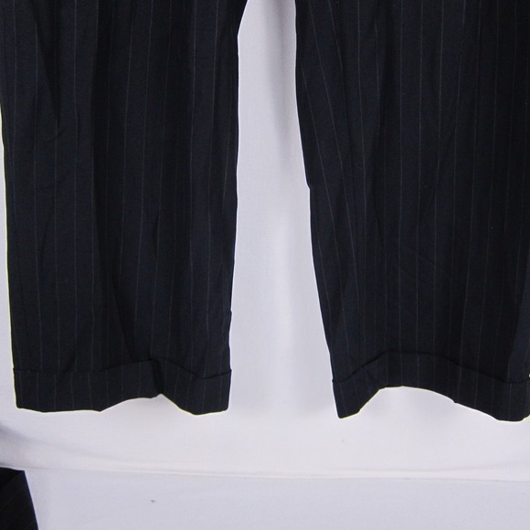 Brooks Brothers Suit Mens 43L Navy BrooksEase Wool 2 Button Two Piece Set Stripe - Picture 14 of 16